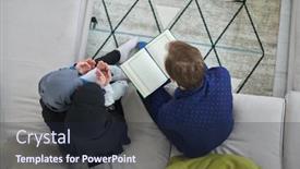  Presentation with quran - Colorful PPT theme enhanced with top-view-of-young-muslim backdrop and a wine colored foreground