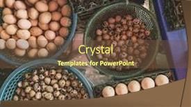  Presentation with circuit - Presentation theme featuring top-view-on-a-assortment background and a tawny brown colored foreground