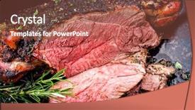  Presentation with sheet metal - Amazing PPT theme having top view on a metal backdrop and a tawny brown colored foreground