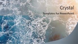  Presentation with water top view of amazon - Audience pleasing presentation theme consisting of top view on swift changing backdrop and a lemonade colored foreground