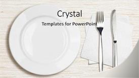  Presentation with white marble plate marble - Cool new slides with top view on wooden table backdrop and a white colored foreground