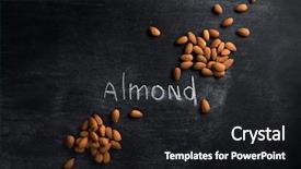  Presentation with almond - Amazing slides having delicious almonds - top view photo of almond backdrop and a black colored foreground