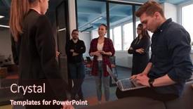  Presentation with brainstorming top view - Presentation theme with top-view-photo-of-collaborative background and a wine colored foreground