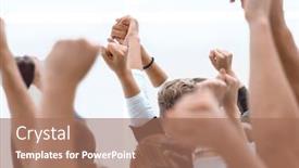  Presentation with forward - Theme enhanced with top-view-rows-of-young background and a coral colored foreground