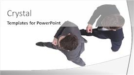  Presentation with stepping - Beautiful PPT layouts featuring top-view-two-business-people backdrop and a white colored foreground
