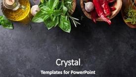  Presentation with olive oil - Slides featuring top view with copy space background and a dark gray colored foreground