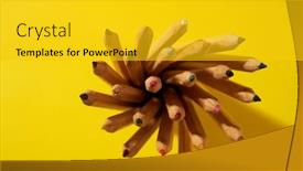 Presentation with yellow wood - PPT layouts featuring top-view-wood-color-color background and a gold colored foreground