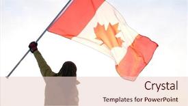  Presentation with canada flag - Theme consisting of top with canadian flag background and a lemonade colored foreground