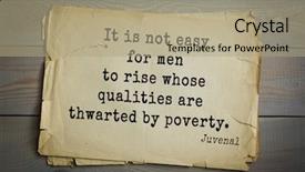  Presentation with satirical - Slide deck with top-20 aphorism by juvenal background and a mint green colored foreground