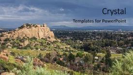  Presentation with storm clouds - Amazing PPT layouts having topanga canyon blvd porter ranch backdrop and a teal colored foreground