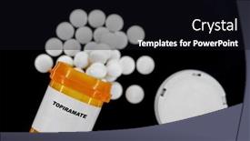  Presentation with yellow medical - Presentation theme featuring topiramate-rx-medical-pills background and a wine colored foreground