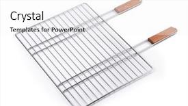  Presentation with grilling - Slides featuring toppers - grilling basket background and a white colored foreground