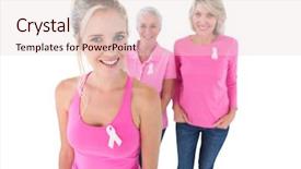  Presentation with generations - Presentation theme featuring tops and breast cancer ribbon background and a lemonade colored foreground