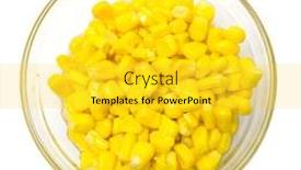  Presentation with grain corn - PPT layouts featuring topview-grain-corn-in-glass background and a yellow colored foreground