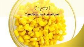  Presentation with grain corn - Cool new slides with topview-grain-corn-in-glass backdrop and a blonde colored foreground