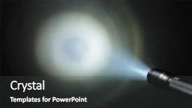  Presentation with x ray lung - PPT theme having torch - ray of pocket flashlight background and a dark gray colored foreground