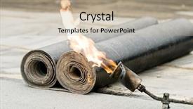  Presentation with roll - PPT layouts consisting of technoloy - security network and protection connections background and a sky blue colored foreground.