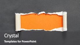  Presentation with black paper - Beautiful presentation featuring torn black paper with orange backdrop and a dark gray colored foreground