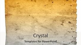  Presentation with old brown paper texture - Audience pleasing theme consisting of torn damaged stained frame manuscript backdrop and a soft green colored foreground