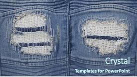  Presentation with texture jeans texture denim - Amazing slides having torn denim texture for background backdrop and a ocean colored foreground