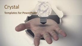  Presentation with paper - Slides enhanced with torn designer - hand ripping through paper background and a lemonade colored foreground