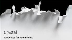  Presentation with god torn paper - Cool new presentation theme with torn edge of a paper backdrop and a  colored foreground