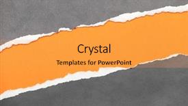  Presentation with torn paper - Slides having torn edge paper with orange background and a yellow colored foreground