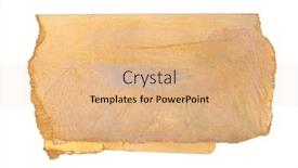  Presentation with empty old paper feather - Presentation theme consisting of torn-empty-old-grunge-gold background and a coral colored foreground