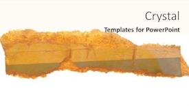  Presentation with torn paper - PPT layouts with torn-empty-old-grunge-pieces background and a blonde colored foreground