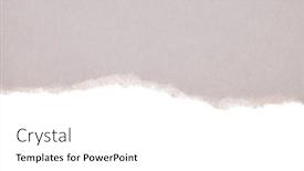  Presentation with torn paper - Presentation theme enhanced with torn-empty-pieces-texture-gray background and a white colored foreground