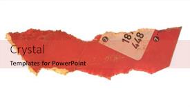  Presentation with craft - Slide set featuring torn-empty-pieces-texture-old background and a red colored foreground