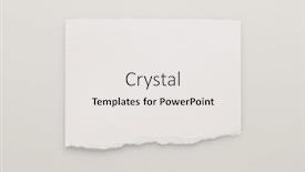  Presentation with torn paper - PPT theme featuring torn-empty-pieces-texture-paper background and a white colored foreground