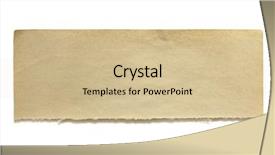  Presentation with notepaper - PPT theme featuring torn headline - ripped piece of fifty year background and a soft green colored foreground