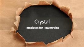  Presentation with torn paper - Colorful presentation enhanced with torn kraft paper background backdrop and a  colored foreground