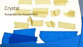  Presentation with tape - Presentation consisting of torn masking tape background and a cream colored foreground