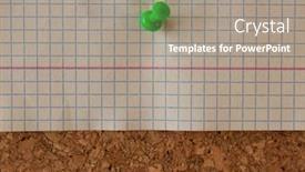  Presentation with cork - Presentation design consisting of torn-note-paper-attached background and a gray colored foreground