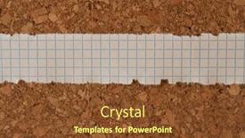  Presentation with cork - Slide set with torn-note-paper-attached background and a tawny brown colored foreground