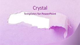  Presentation with headline - Amazing theme having torn paper banner isolated backdrop and a  colored foreground