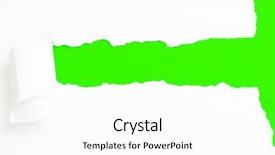  Presentation with headline - Theme with torn paper banner isolated background and a white colored foreground