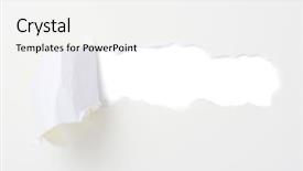  Presentation with headline - Beautiful presentation theme featuring torn paper banner isolated backdrop and a white colored foreground