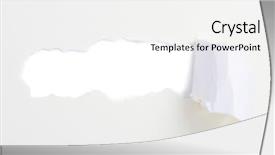  Presentation with torn paper - Colorful slides enhanced with torn paper banner isolated backdrop and a white colored foreground