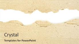  Presentation with torn paper - Cool new presentation theme with torn paper edge - cardboard pieces on the isolated backdrop and a lemonade colored foreground