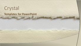  Presentation with torn paper - Presentation theme enhanced with torn-paper-edges-beige-ripped background and a soft green colored foreground