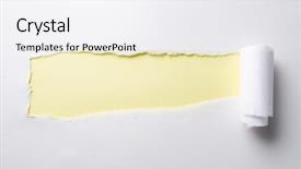  Presentation with torn paper - PPT layouts enhanced with torn paper with blank space background and a white colored foreground