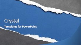  Presentation with dark blue - Amazing theme having torn paper with dark blue backdrop and a  colored foreground