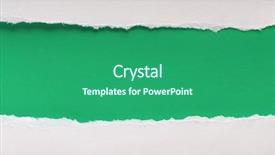  Presentation with torn paper - Presentation design consisting of torn paper with space background and a ocean colored foreground