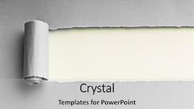  Presentation with torn paper - Theme having torn paper with space background and a light gray colored foreground