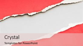  Presentation with torn paper - PPT layouts having torn paper with space background and a lemonade colored foreground