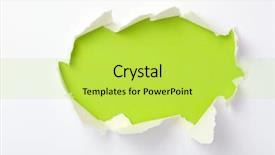  Presentation with torn paper - Presentation theme with torn paper with space background and a yellow colored foreground