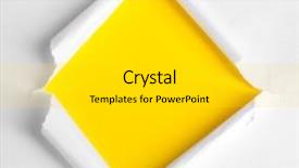  Presentation with god torn paper - Theme enhanced with torn paper with yellow background background and a  colored foreground